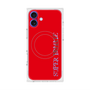 プレミアムスクエアケース with MagSafe［ SUPER PRIVATE - ロゴ - Red ］