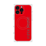 プレミアムスクエアケース with MagSafe［ SUPER PRIVATE - ロゴ - Red ］