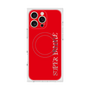 プレミアムスクエアケース with MagSafe［ SUPER PRIVATE - ロゴ - Red ］