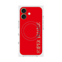 プレミアムスクエアケース with MagSafe［ SUPER PRIVATE - ロゴ - Red ］