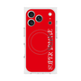 プレミアムスクエアケース with MagSafe［ SUPER PRIVATE - ロゴ - Red ］