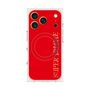 プレミアムスクエアケース with MagSafe［ SUPER PRIVATE - ロゴ - Red ］