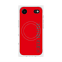 プレミアムスクエアケース with MagSafe［ SUPER PRIVATE - ロゴ - Red ］