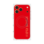 プレミアムスクエアケース with MagSafe［ SUPER PRIVATE - ロゴ - Red ］