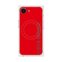 プレミアムスクエアケース with MagSafe［ SUPER PRIVATE - ロゴ - Red ］