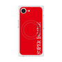 プレミアムスクエアケース with MagSafe［ SUPER PRIVATE - ロゴ - Red ］