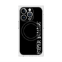 プレミアムスクエアケース with MagSafe［ SUPER PRIVATE - ロゴ - Black ］