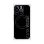 プレミアムスクエアケース with MagSafe［ SUPER PRIVATE - ロゴ - Black ］
