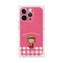 プレミアムスクエアケース with MagSafe［ ちびまる子ちゃん - ピンクチェック ］