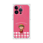プレミアムスクエアケース with MagSafe［ ちびまる子ちゃん - ピンクチェック ］