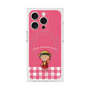 プレミアムスクエアケース with MagSafe［ ちびまる子ちゃん - ピンクチェック ］