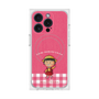 プレミアムスクエアケース with MagSafe［ ちびまる子ちゃん - ピンクチェック ］
