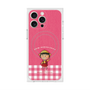 プレミアムスクエアケース with MagSafe［ ちびまる子ちゃん - ピンクチェック ］