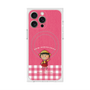 プレミアムスクエアケース with MagSafe［ ちびまる子ちゃん - ピンクチェック ］