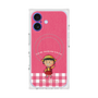 プレミアムスクエアケース with MagSafe［ ちびまる子ちゃん - ピンクチェック ］