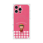 プレミアムスクエアケース with MagSafe［ ちびまる子ちゃん - ピンクチェック ］