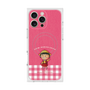 プレミアムスクエアケース with MagSafe［ ちびまる子ちゃん - ピンクチェック ］