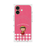 プレミアムスクエアケース with MagSafe［ ちびまる子ちゃん - ピンクチェック ］