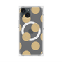 プレミアムスクエアケース with MagSafe［ シンプルドット - Beige ］