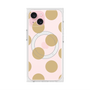 プレミアムスクエアケース with MagSafe［ シンプルドット - Beige ］