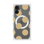 プレミアムスクエアケース with MagSafe［ シンプルドット - Beige ］