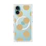 プレミアムスクエアケース with MagSafe［ シンプルドット - Beige ］