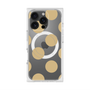 プレミアムスクエアケース with MagSafe［ シンプルドット - Beige ］
