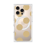 プレミアムスクエアケース with MagSafe［ シンプルドット - Beige ］