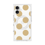 プレミアムスクエアケース with MagSafe［ シンプルドット - Beige ］
