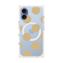 プレミアムスクエアケース with MagSafe［ シンプルドット - Beige ］