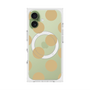 プレミアムスクエアケース with MagSafe［ シンプルドット - Beige ］