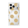 プレミアムスクエアケース with MagSafe［ シンプルドット - Beige ］