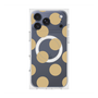 プレミアムスクエアケース with MagSafe［ シンプルドット - Beige ］