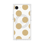 プレミアムスクエアケース with MagSafe［ シンプルドット - Beige ］