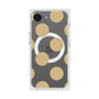 プレミアムスクエアケース with MagSafe［ シンプルドット - Beige ］