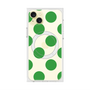 プレミアムスクエアケース with MagSafe［ シンプルドット - Green ］