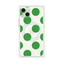プレミアムスクエアケース with MagSafe［ シンプルドット - Green ］