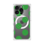 プレミアムスクエアケース with MagSafe［ シンプルドット - Green ］