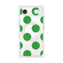 プレミアムスクエアケース with MagSafe［ シンプルドット - Green ］