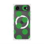 プレミアムスクエアケース with MagSafe［ シンプルドット - Green ］