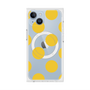 プレミアムスクエアケース with MagSafe［ シンプルドット - Yellow ］
