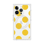 プレミアムスクエアケース with MagSafe［ シンプルドット - Yellow ］