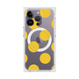 プレミアムスクエアケース with MagSafe［ シンプルドット - Yellow ］