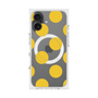 プレミアムスクエアケース with MagSafe［ シンプルドット - Yellow ］
