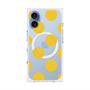 プレミアムスクエアケース with MagSafe［ シンプルドット - Yellow ］