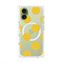 プレミアムスクエアケース with MagSafe［ シンプルドット - Yellow ］