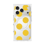 プレミアムスクエアケース with MagSafe［ シンプルドット - Yellow ］