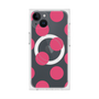 プレミアムスクエアケース with MagSafe［ シンプルドット - Pink ］