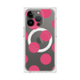 プレミアムスクエアケース with MagSafe［ シンプルドット - Pink ］