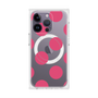 プレミアムスクエアケース with MagSafe［ シンプルドット - Pink ］